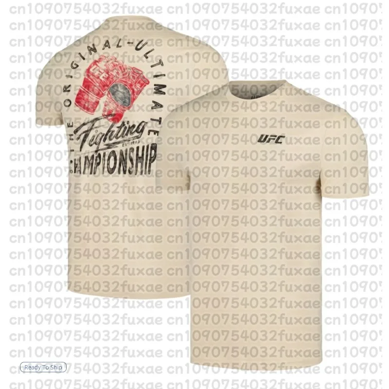 

Лето 20225, новая быстросохнущая футболка UFC для борьбы, экстремальных видов спорта, бокса, футболка для фанатов, подходит как для мужчин и