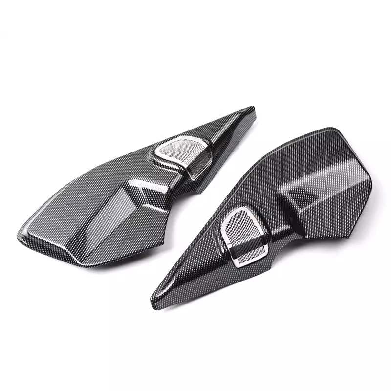 For Land Rover Defender 110 2020-2024 ABS Carbon Fiber Car Door A-pillar Speaker Horn Decoration Cover Stickers Car Accessories