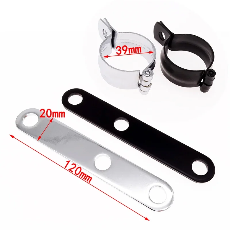 Picture 6: 1 Set Universal 39mm Motorcycle Headlight Fork Clamp Bracket Mount Adjustable For Harley Suzuki Honda SYM Ducati Yamaha Kawasaki