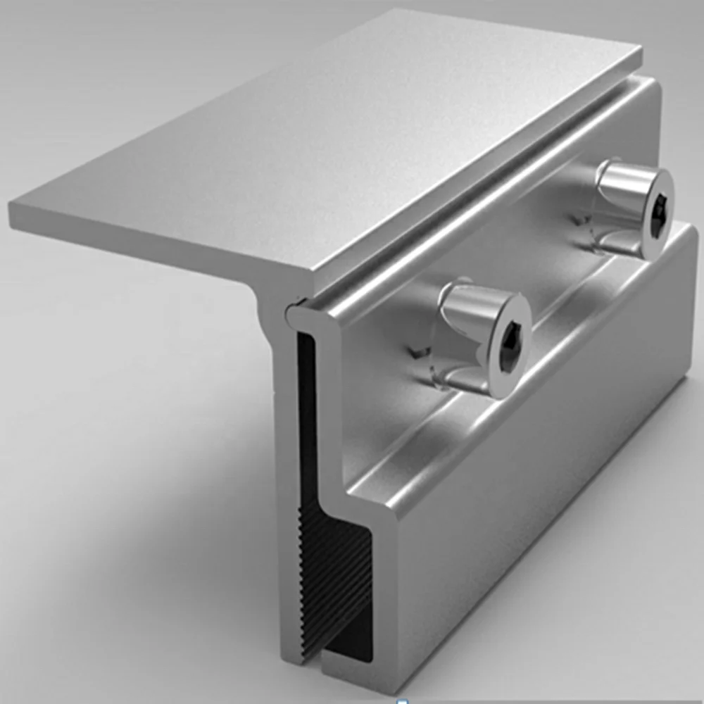 Commercial Solar Mounting Brackets Fixtures for Metal Roofs (Tin Roof Clamp Type) Stainless Steel 15 Year Warranty 25 Year - Detail 1