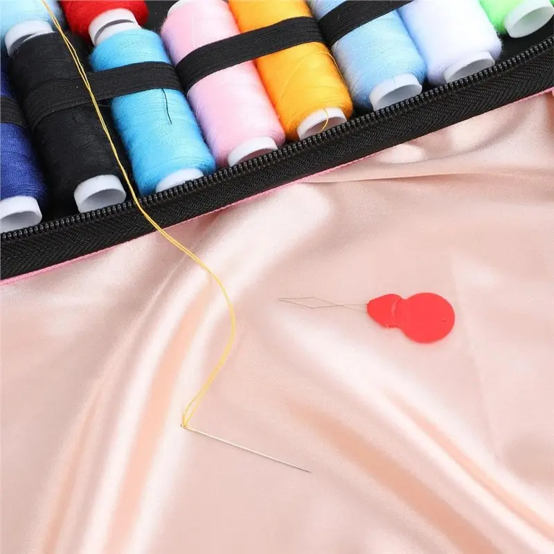 ABBP- كشتبان ذهبي وخيوط متضمنة 42 قطعة مجموعة خياطة فضية، 7 مقاسات لمجموعة التطريز للحرف اليدوية للتطريز