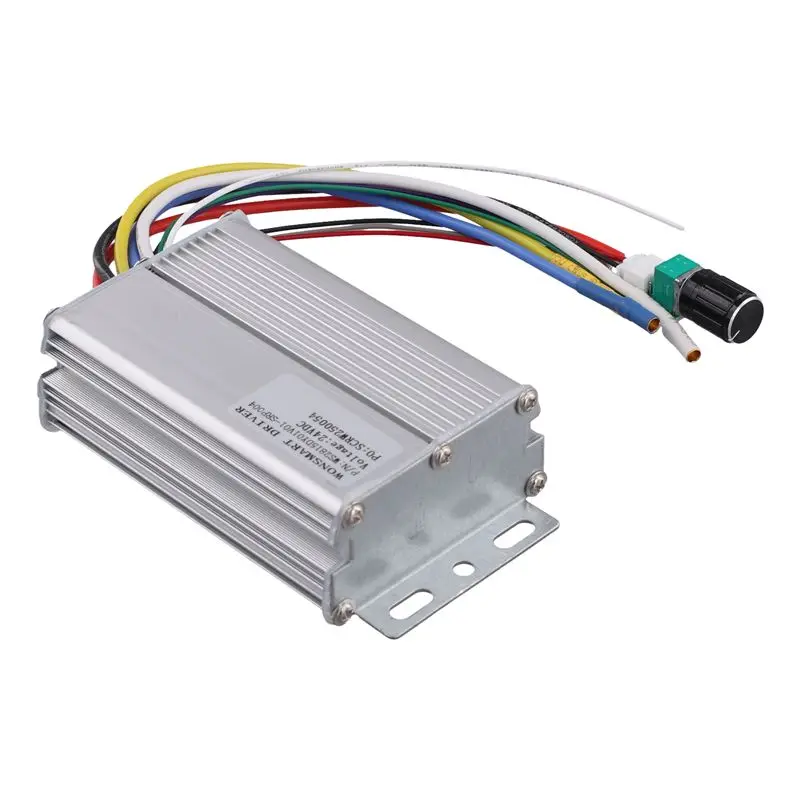 Superior PWM Speed Control Brushless DC Motor Controller 24V 15A 360W With Switch For Blowers
