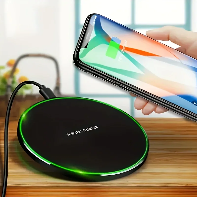 Fast Wireless Charging Pad For Samsung Xiaomi Huawei  Wireless Charger For iPhone 16 15 14 13 12 Pro XS Max Mini