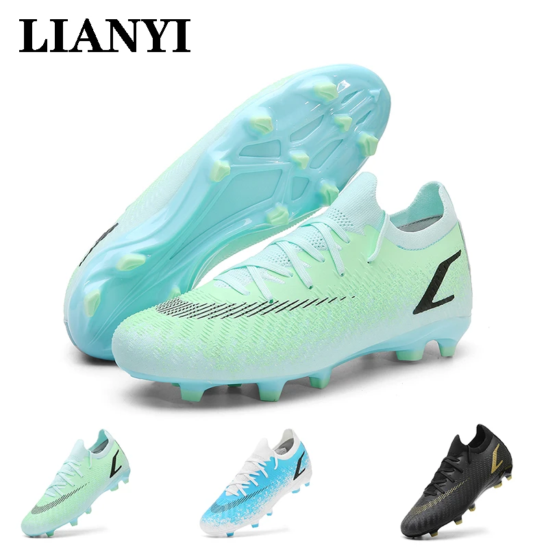 

LianYi оригинальные нескользящие футбольные бутсы FG/TF ультра-легкие профессиональные спортивные кроссовки для соревнований на открытом воздухе, футбола на траве