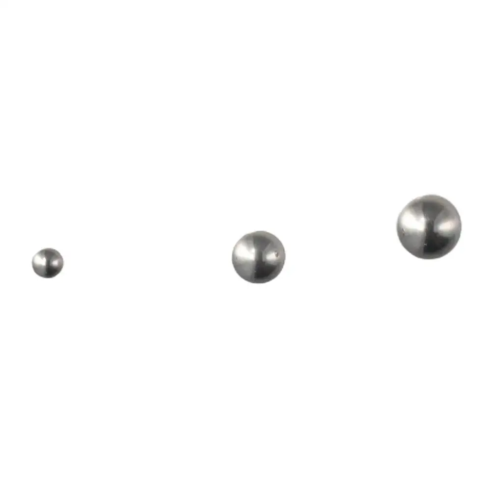 50 قطعة 2.5/3/5/6 مللي متر كرات عالية الدقة G25 الدقة كرة معدنية مستديرة الفضة 304 دراجة من الفولاذ المقاوم للصدأ تحمل كرات