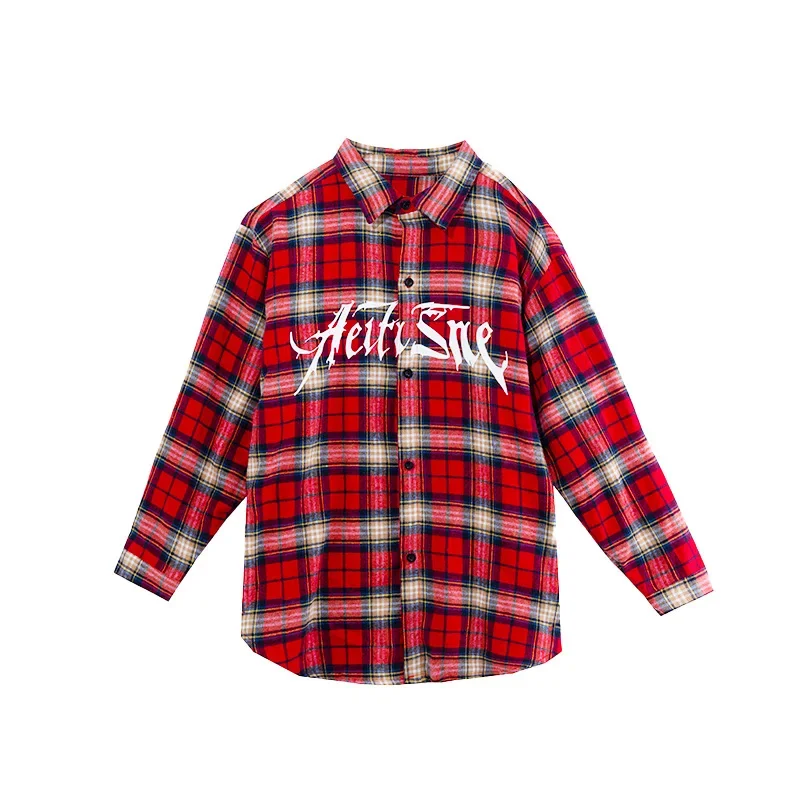 Ensembles Hip Hop pour garçons, chemise à carreaux rouge, pantalons de danse de rue, chemisier K-pop pour filles, pantalons de survêtement Baggy, Streetwear pour enfants, vêtements de Jazz pour enfants