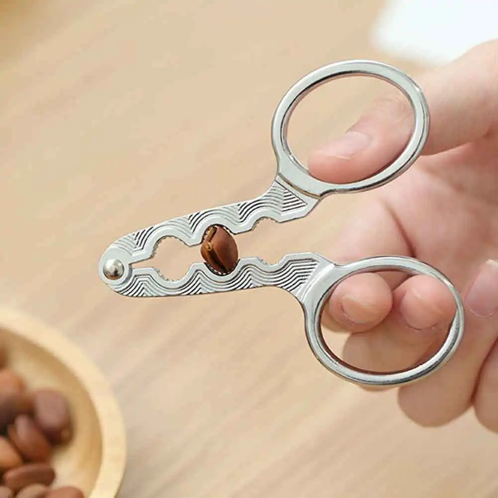 

2pcs Zinc Alloy Non-Slip Handle Design For Nuts Shells Portable Nut Cracker Melon Pliers Kitchen Bar Tools