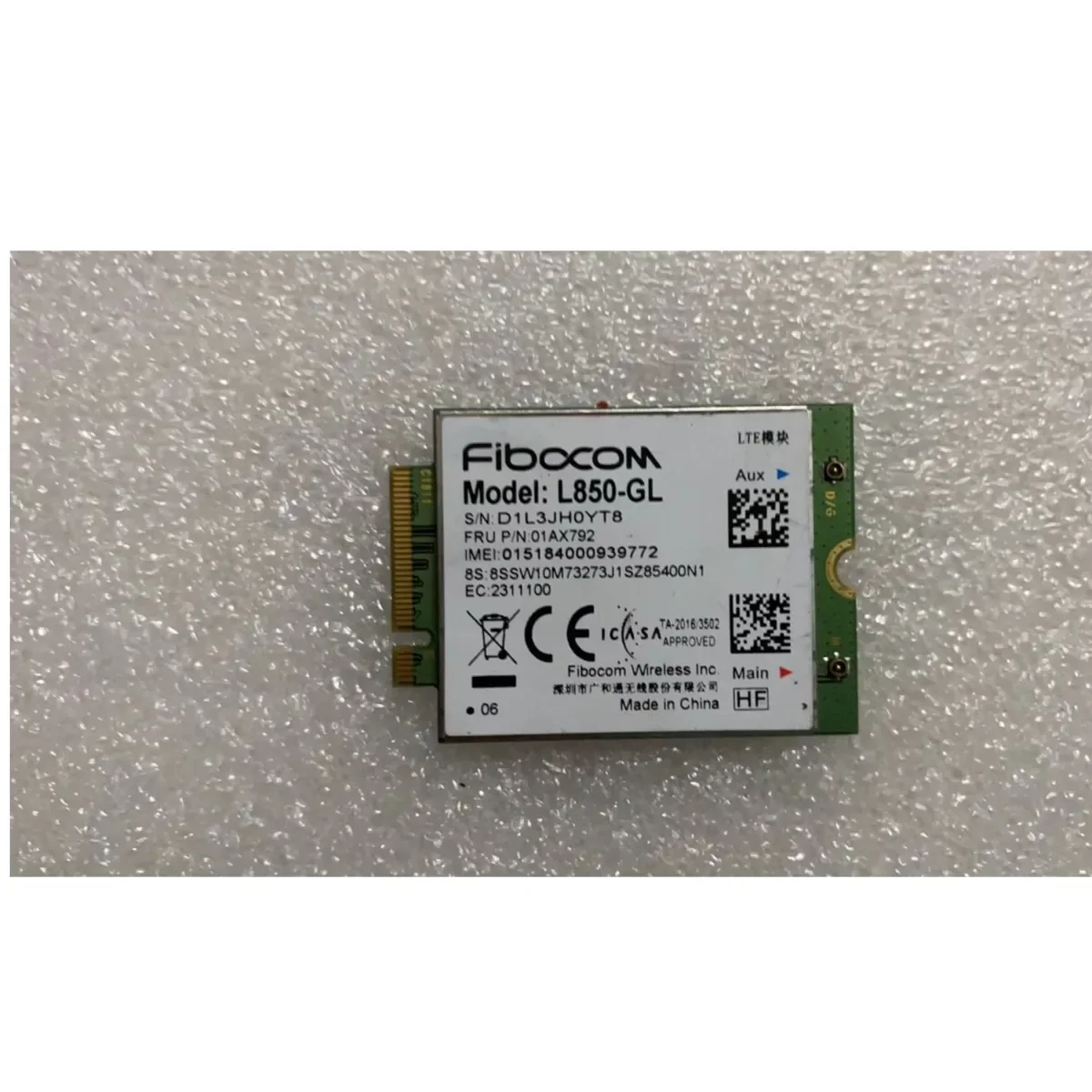 Fibocom L850-GL M.2 Card 4G LTE Module for Lenovo ThinkPad T14 Gen 1 Laptop