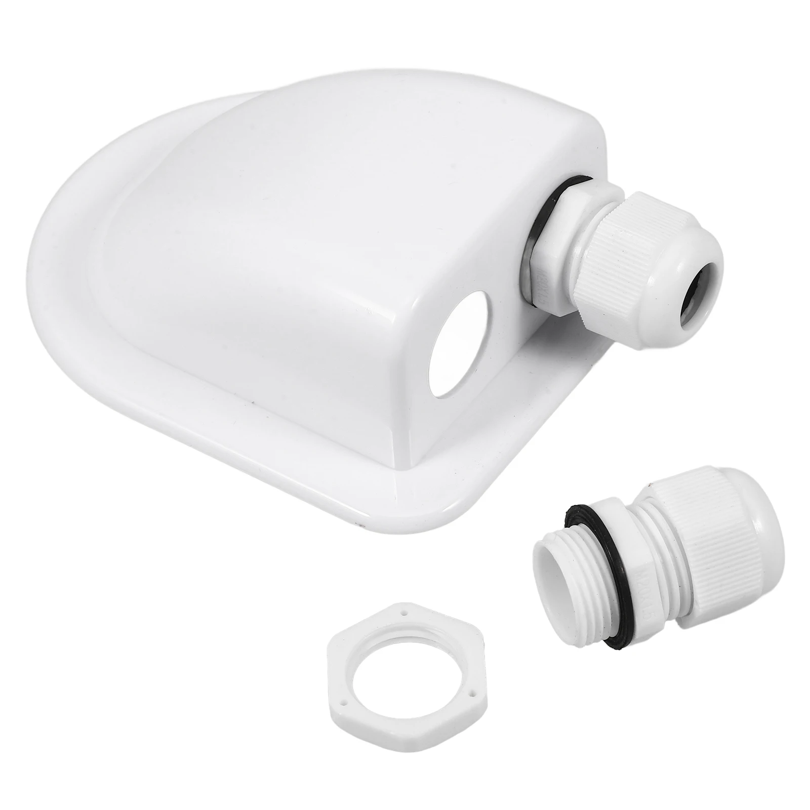 

Dual Solar Cable Entry Gland Box For Rv Yacht Roof Wire Connector Durable Weather Resistant Reusable Lightweight Portable Cable