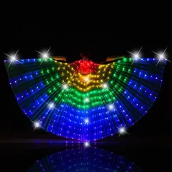 LED Isis Dance Wing Light Up Fairy Wings Party Carnival Supplies Adult Child Angel Wings Belly Dance Stage Performance Costume