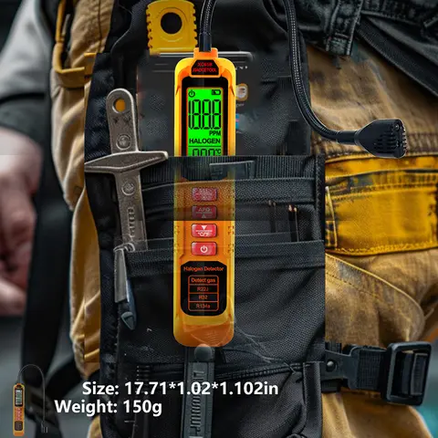 Halogengasläckagedetektor Digital kylskåpsläckagetestare Luftkonditionering för R22/R410A/R32 Gasdetektor Hushållsverktyg 8 best sales 4 gastestare - №6