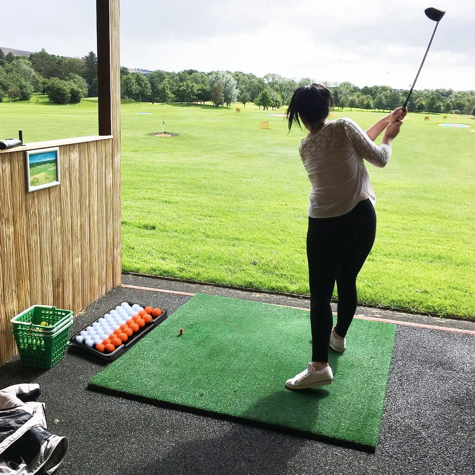 Golf Ball Storage Tray Premium Large Capacity Golfball Container Golf Driving Ball Box Golf Ball Tray Golf Ball Container