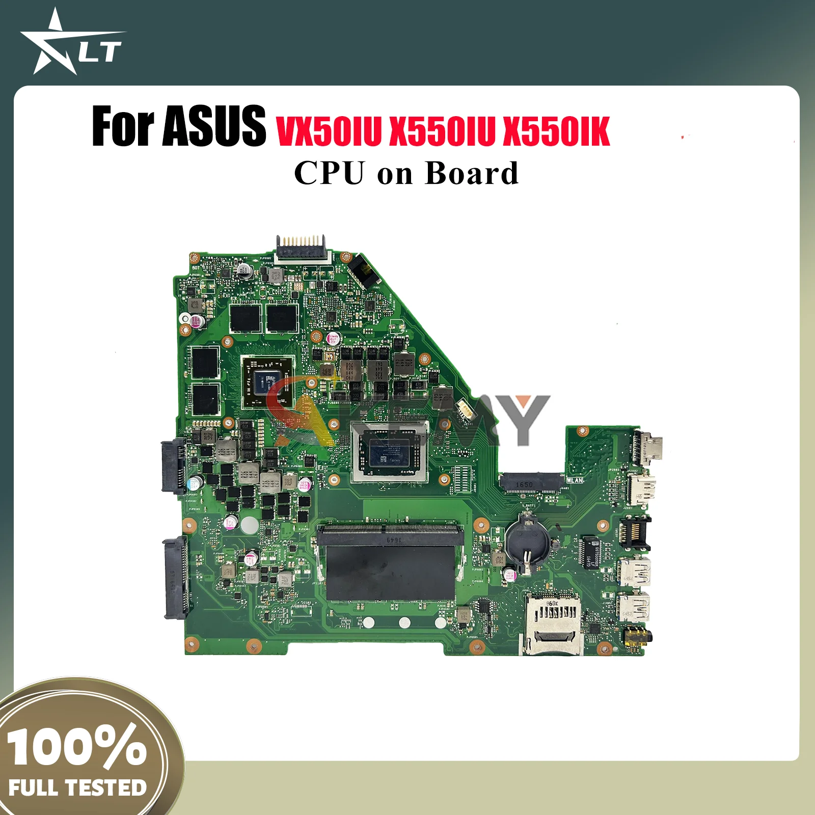 

X550IK Laptop Motherboard For ASUS VivoBook X550I X550IU X550IK VX50IU Notebook Mainboard With CPU 100% tests OK fast ship stk