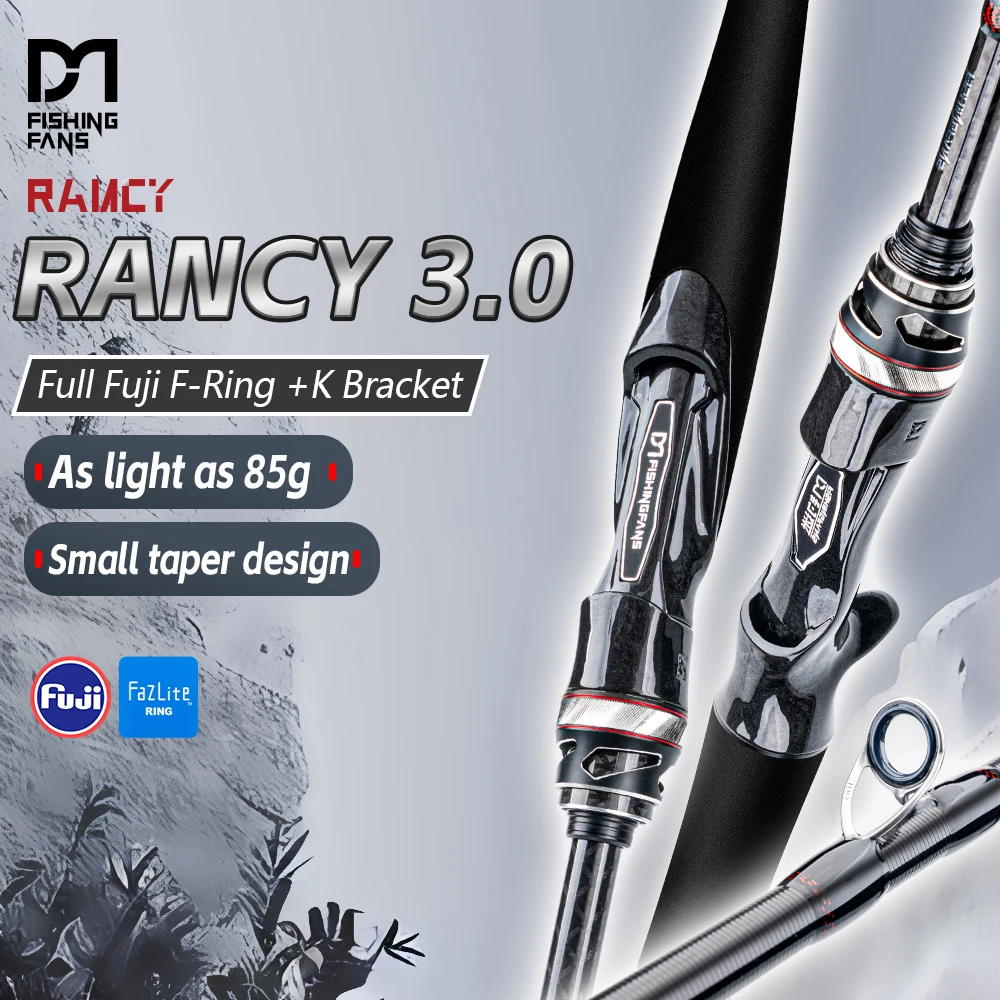 

FISHINGFANS RANCY 3.0 T1100S+M40X CARBON FUJI FAZLITE GUIDE L ML M 10-35g 7-20g SENSITIVE SEA BASS SPINNING LURE FISHING ROD