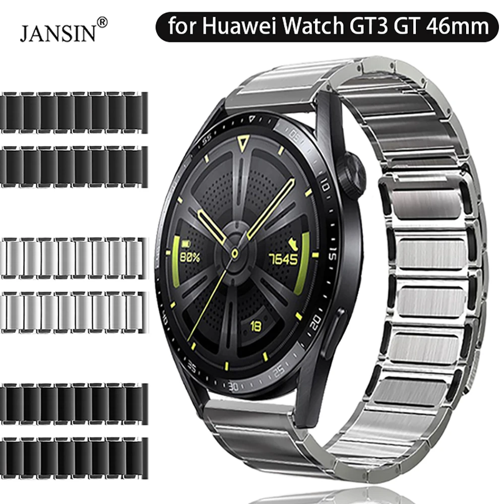 

Металлический магнитный ремешок для Huawei Watch GT3 GT 46 мм, титановый браслет из нержавеющей стали для Huawei GT 3 Runner 46 мм, аксессуары