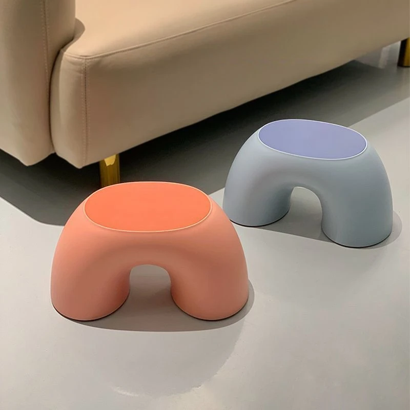 Children's Stool Home Rainbow Stool Non-slip Shoe Stool Ring Home Round Comfortable Plastic Small Stool Small Bench