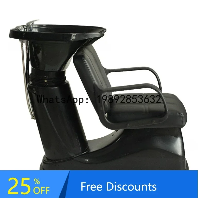 AB  01-Sitting Shampoo Bed Barber Shop Acrylic Hair Flushing Bed