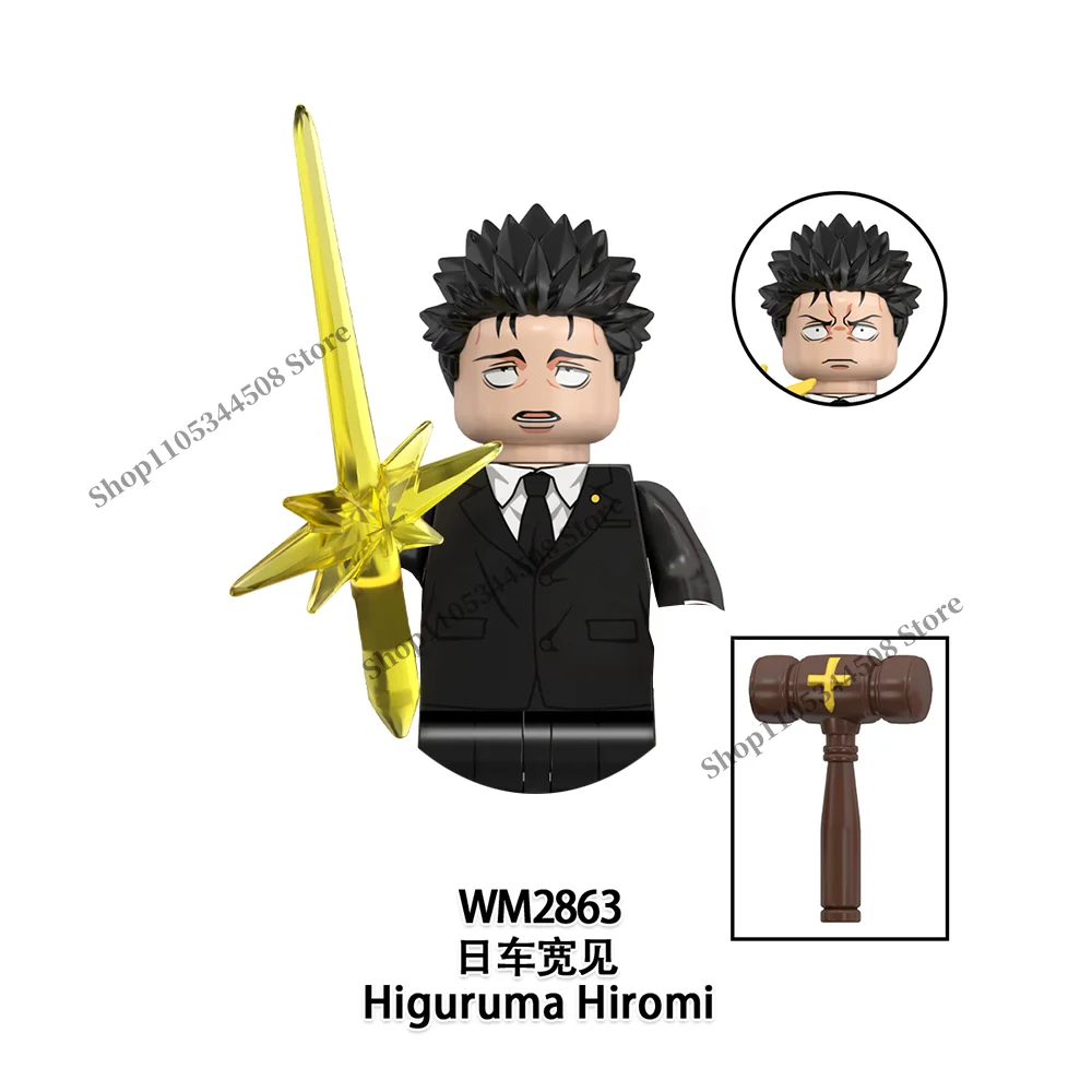 Jujutsu Kaisen Anime-Bausteine Fushiguro Toji Tsukumo Yuki Hanao Choso MINI Cartoon-Puzzle-Bausteine Sammlerstück Geschenk