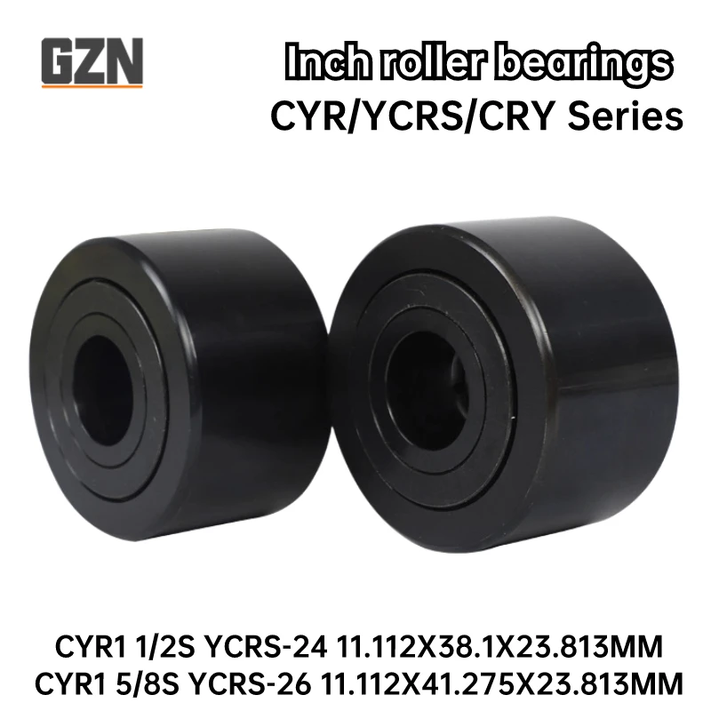 

1PCS CYR1 1/2 S 5/8 S YCRS-24 26 Inner Diameter 11.112MM Height 22.225 mm Yoke Type Track Rollers Inch System CAM Follower Black