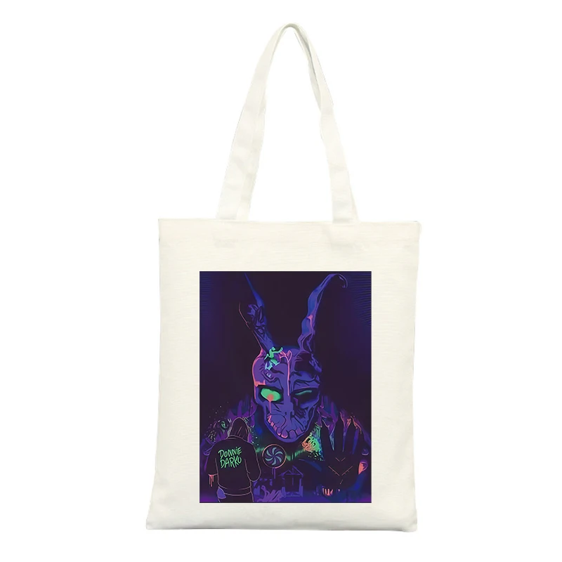 Canvas Tote Bag with Fantasy Creature Graphic, Urban Style for Casual Shopping and Daily Use
