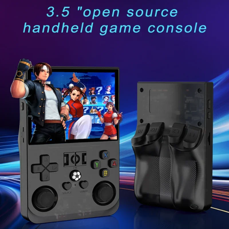 R36 Pro Console Up to 22000+ Games Handheld Game Players 3.5 Inch IPS Screen Open Source Console Pocket Video Player 64G/128GB