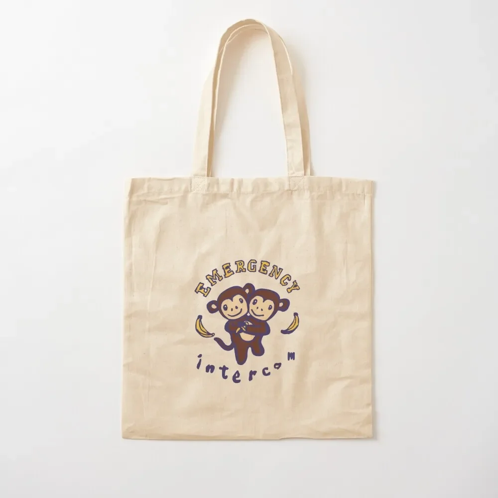 

Emergency Intercom Heaven Monkey Collab Graphic Sticker Tote Bag Reusable bags tote canvas large eco pack