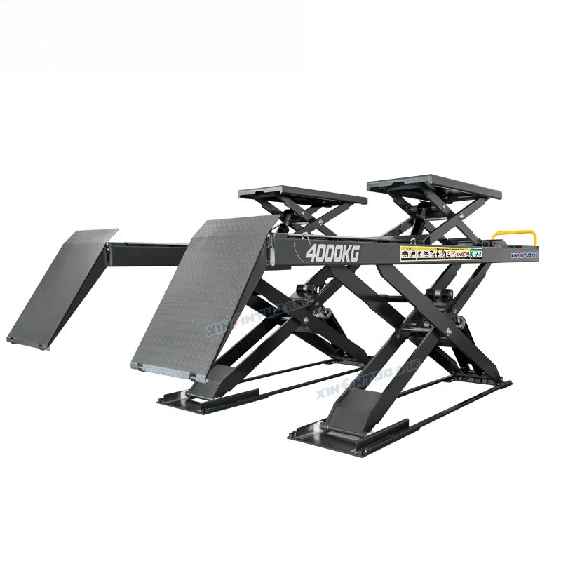 Ultra-thin large shear lift car child and mother scissor lift maintenance equipment Auto repair factory