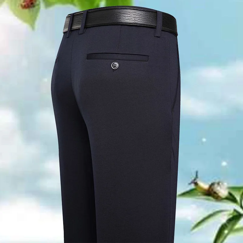 Fashion Loose High Waist Button Zipper Pockets Business Pants Men's 2023 Autumn New Oversized Solid Color All-match Casual Pants