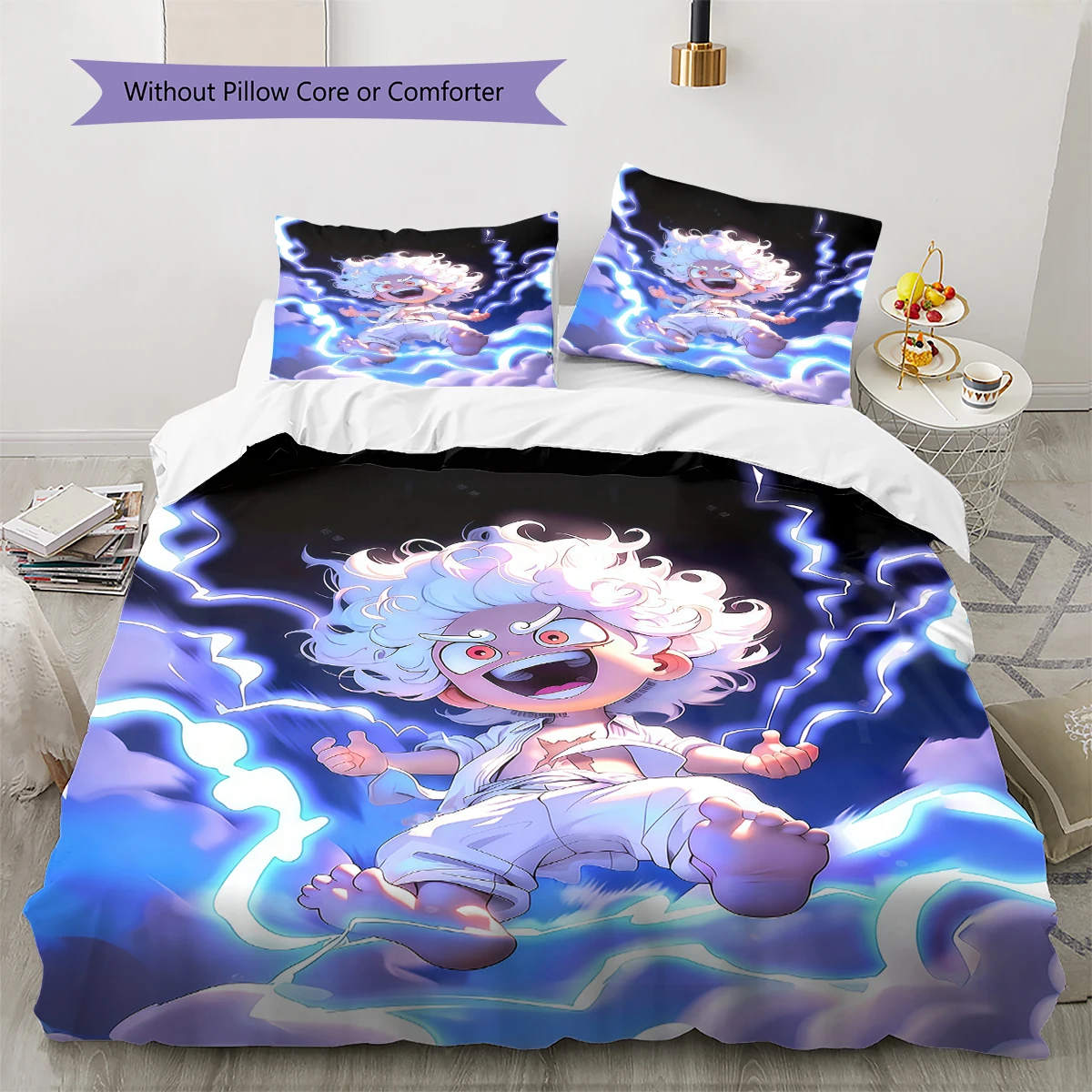 ONE PIECE GEAR 5 Soft Cozy Duvet Cover, Kids Bedding Gift Set, Extra Large Different Sizes -HE59