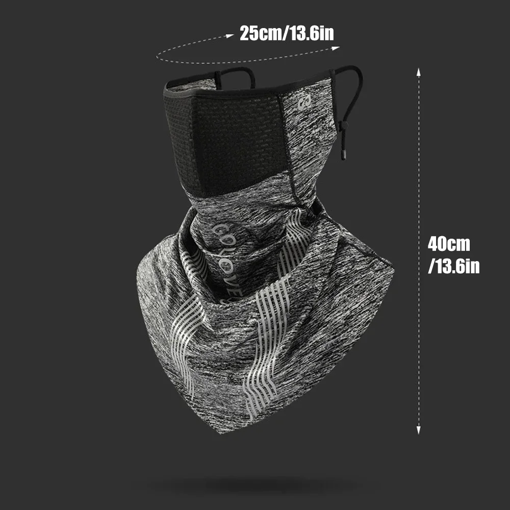 1Pcs Scarf Mask Bandana with Ear Loops, Neck Gaiter Balaclava Dust UV Sun Protection Outdoors Face Mask for Women Men