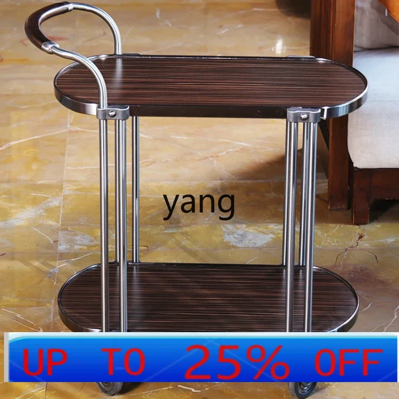 

LH double layer cake trolley three layer wine snack service car hotel restaurant dining car