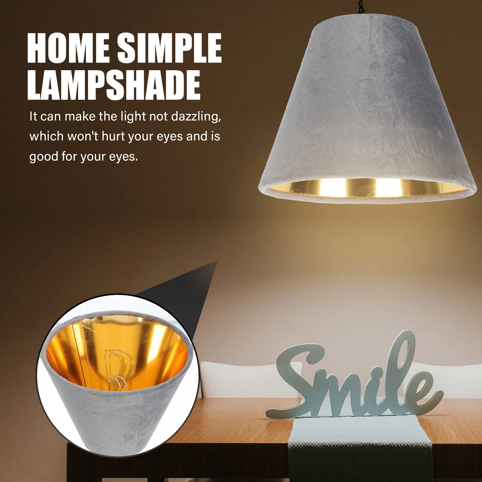 Cloth Lamp Lampshade Durable Sturdy Light Cover E27 Desk Lamp Protective Light Shade Simple Cloth Lampshade