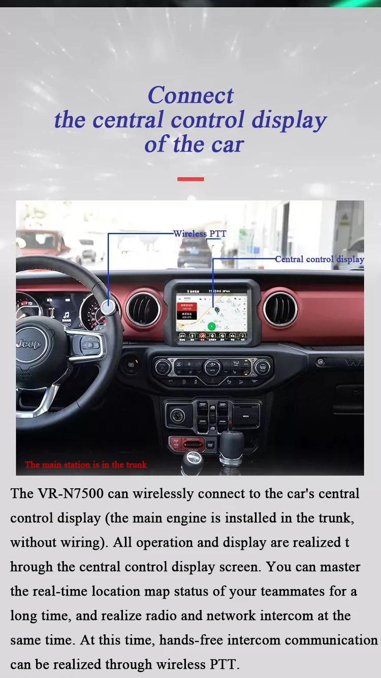 Imagem -03 - Estação Dual Band Dual Mode Vehicle Rádio do Veículo 50w Rede Global Relatório de Localização Rádio do Carro Guohetec-gh-n8500