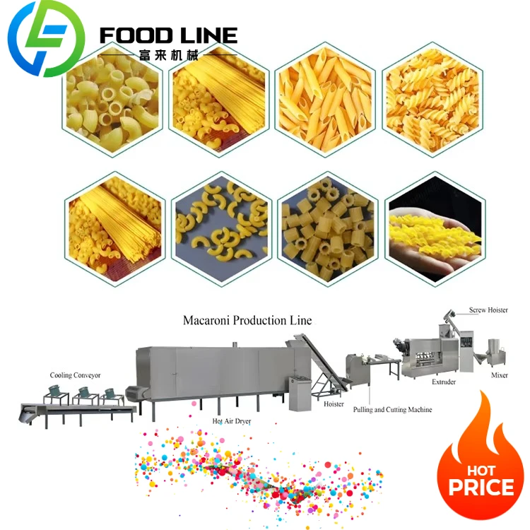 FL Automatic Pasta Machine Pasta Production Line Macaroni Pasta Making Machine