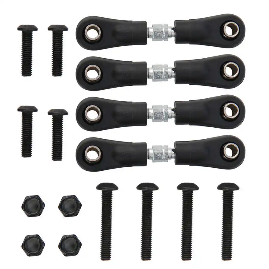 4Pcs Link Pull Rod for 1/10 RC Drift on Road Touring Car(HSP HPI Himoto SST RACING LRP 3Racing Tamiya 58658 Kyosho),A