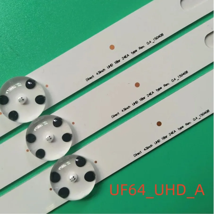 3pcs 8LED LED backlight for LG 43UF640T 43UH619v 43UH620V 43UH610V 43UH6030 43UF6407 43LH60_FHD_A UF64_UHD_A 43LH60FHD 43UF6409