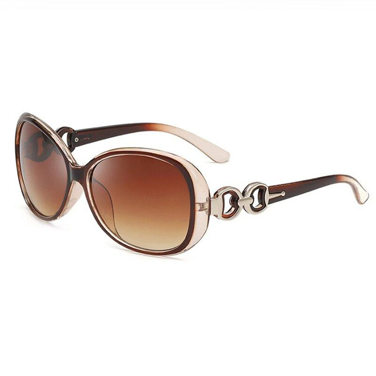 Neue Mode Sonnenbrillen Trend Große Rahmen Sonnenbrille Frauen Farbverlauf Straße Foto Gläser – Detail 11
