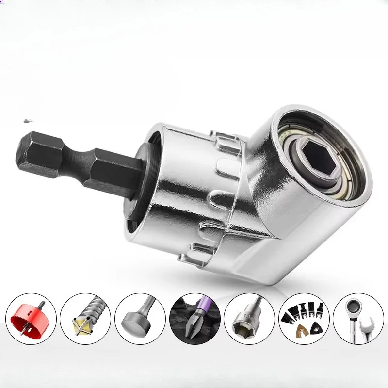 

Right Angle Drill, 105 Degree Multifunctional Right Angle Steel Angle Driver AngleElectric Screwdriver Drill with 1/4 Inch
