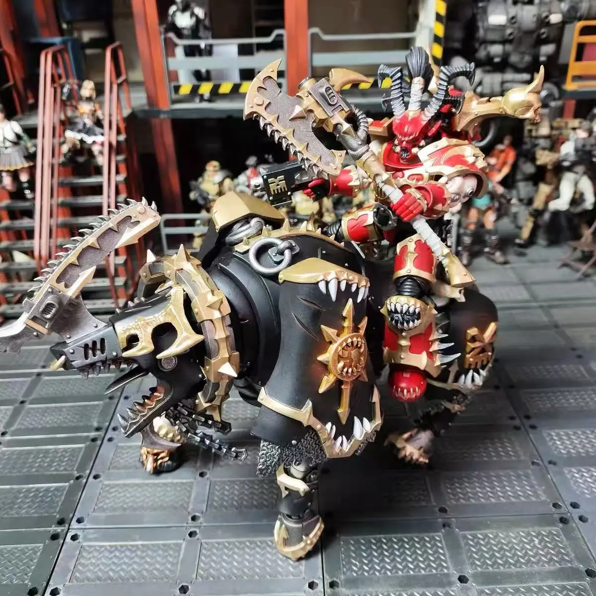 【オリジナル】JOYTOY 1/18 アクションフィギュア ウォーハンマー 40K ワールドイーター ロード インボカタス モデル 兵士 おもちゃ