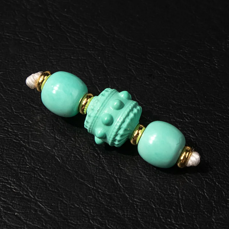 Natural Clear Quartz Three Way Connector with Magnesite Kit for DIY Bead Weaving Buddhist Mala Disciple Beads Fine Craft Ultra view 3