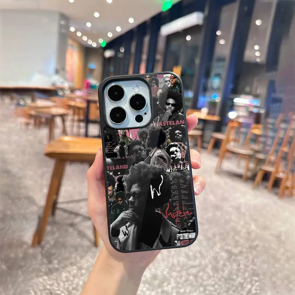 B-Brent Faiyaz Albums W-Wasteland Telefoonhoesje voor iPhone 17,16,15,14,13,Pro,Max,Plus,Magnetisch voor Magsafe Draadloos opladen