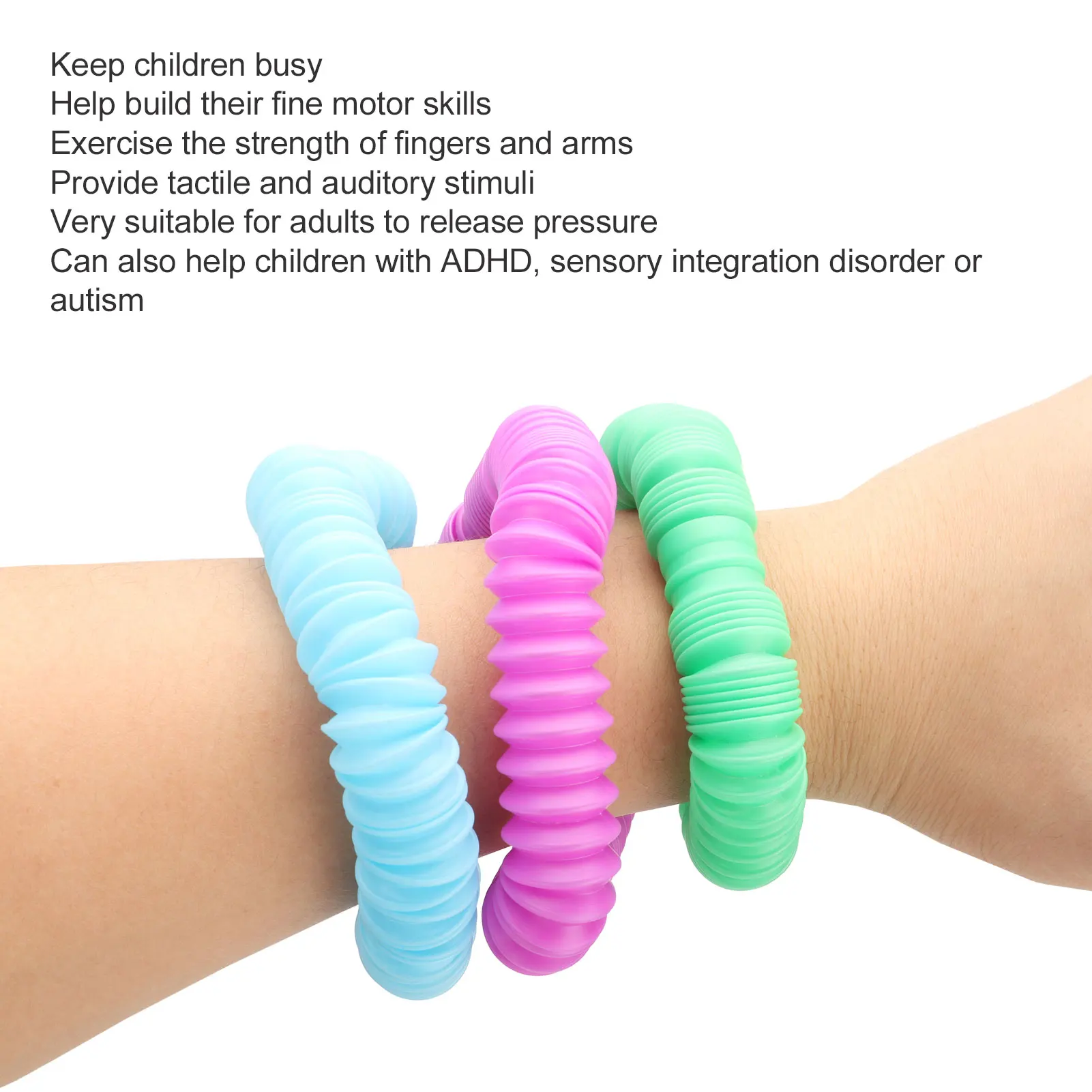 Tubi Giallo Arancione Blu Viola Verde Tubo di trazione flessibile estensibile da 17 mm Tubo di trazione elasticizzato