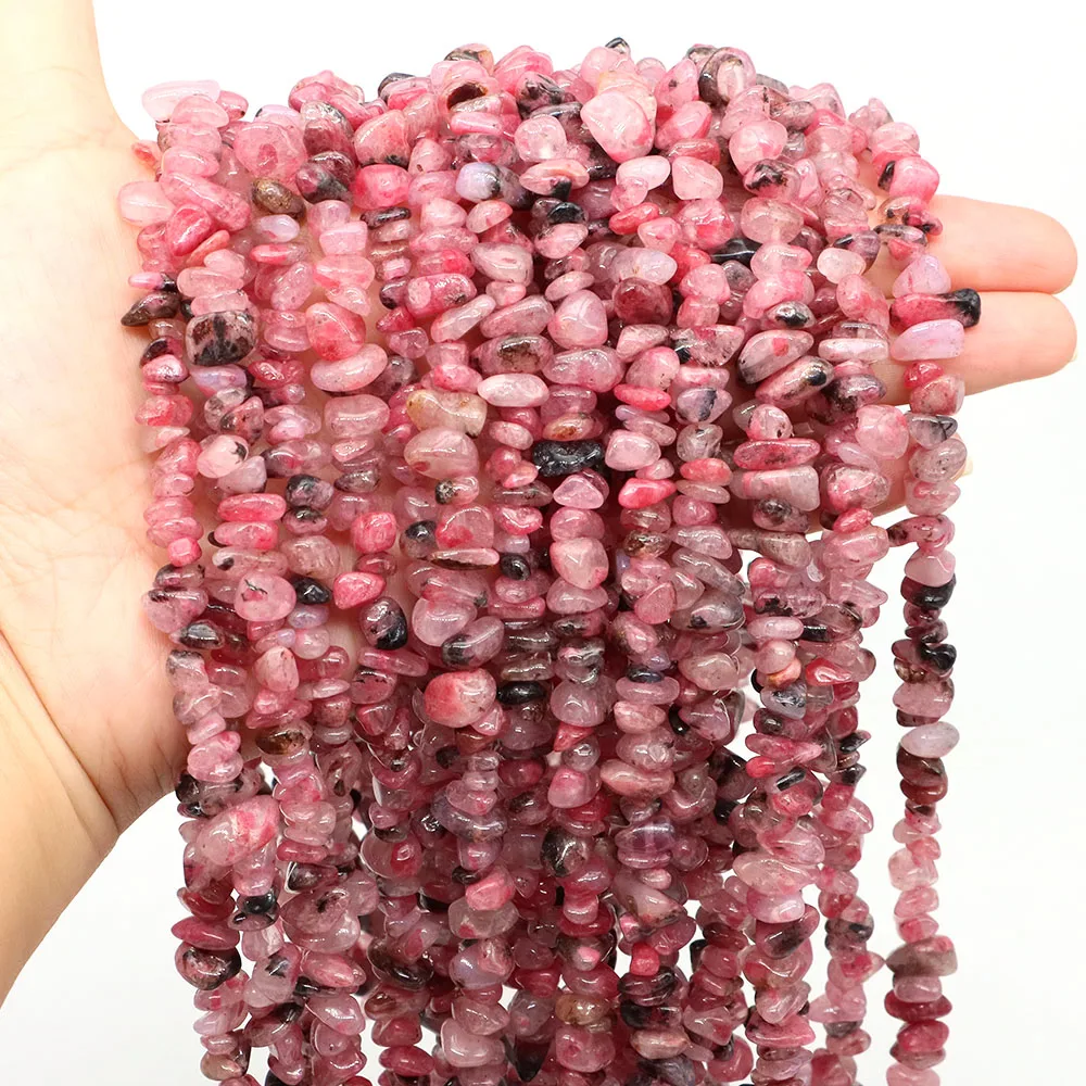 

Natural Stone Red Floating Agate Crystal Chips Gravel Drilled Hole Bead Irregular Beads for Jewelry Making DIY Bracelet Necklace