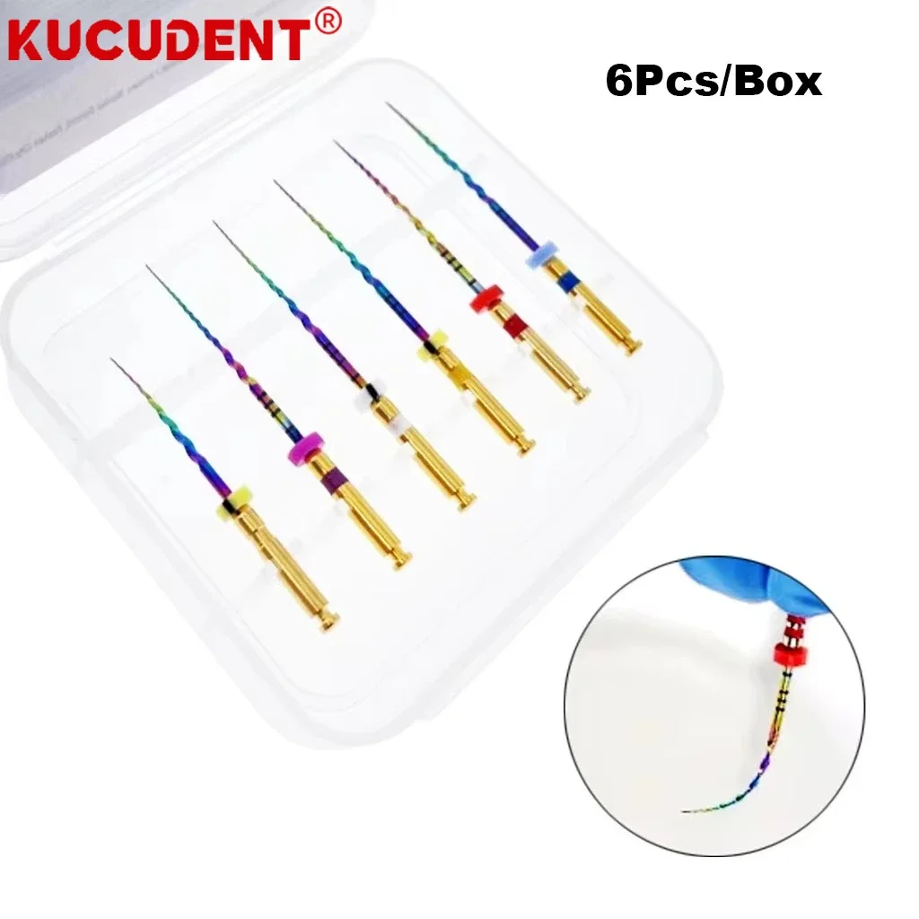 21/25mm Dental Reciprocating Rainbow Endodontic Files Dental Files Root Canal Use Rotary Heat Activated Endo Files Rotating File