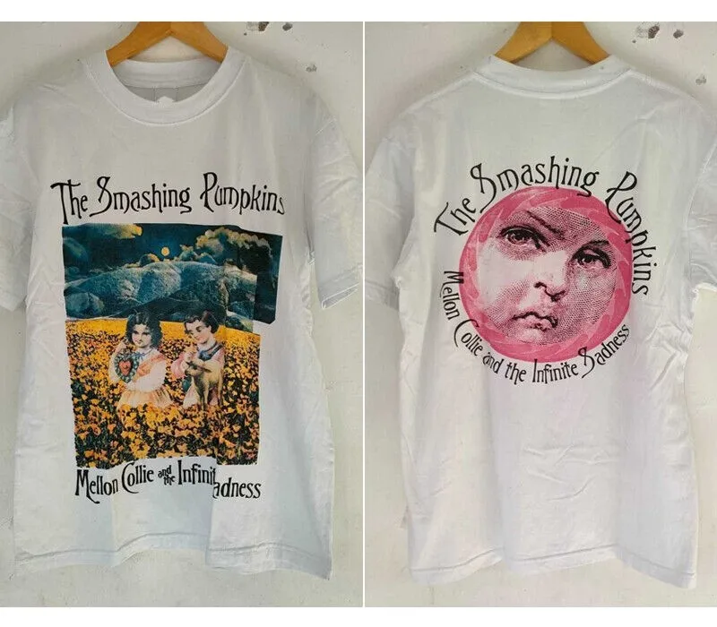 The Smashing Pumpkins T Shirt Rock Punk Band T Shirts Fashion Y2k Vintaget Streetwear Casual Loose Print Tops Fans Gift Unisex