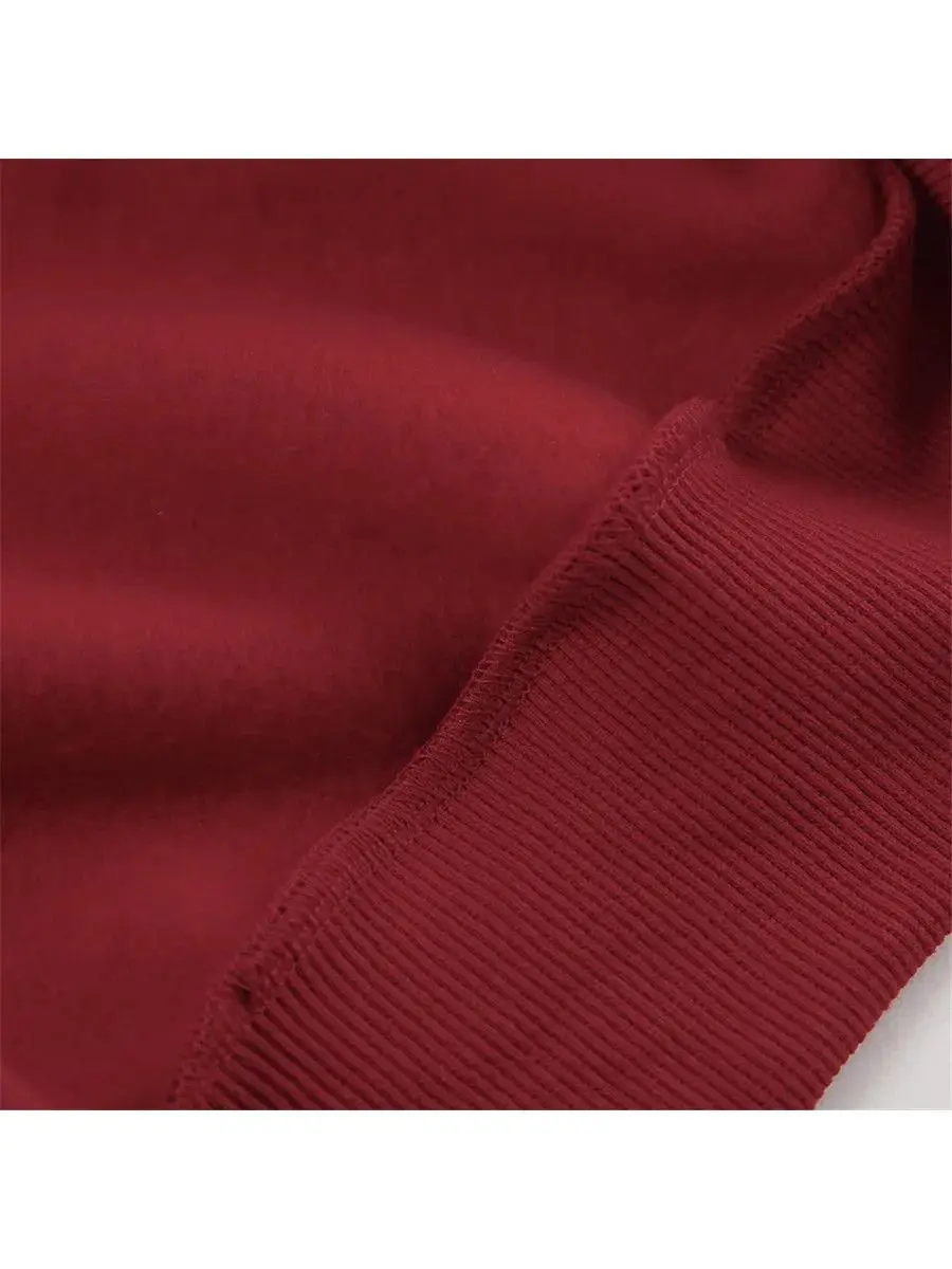 Y2K collège dame rétro Badge vin rouge sweats col rond ample automne pull à la mode tempérament femmes Preppy-style haut rétro