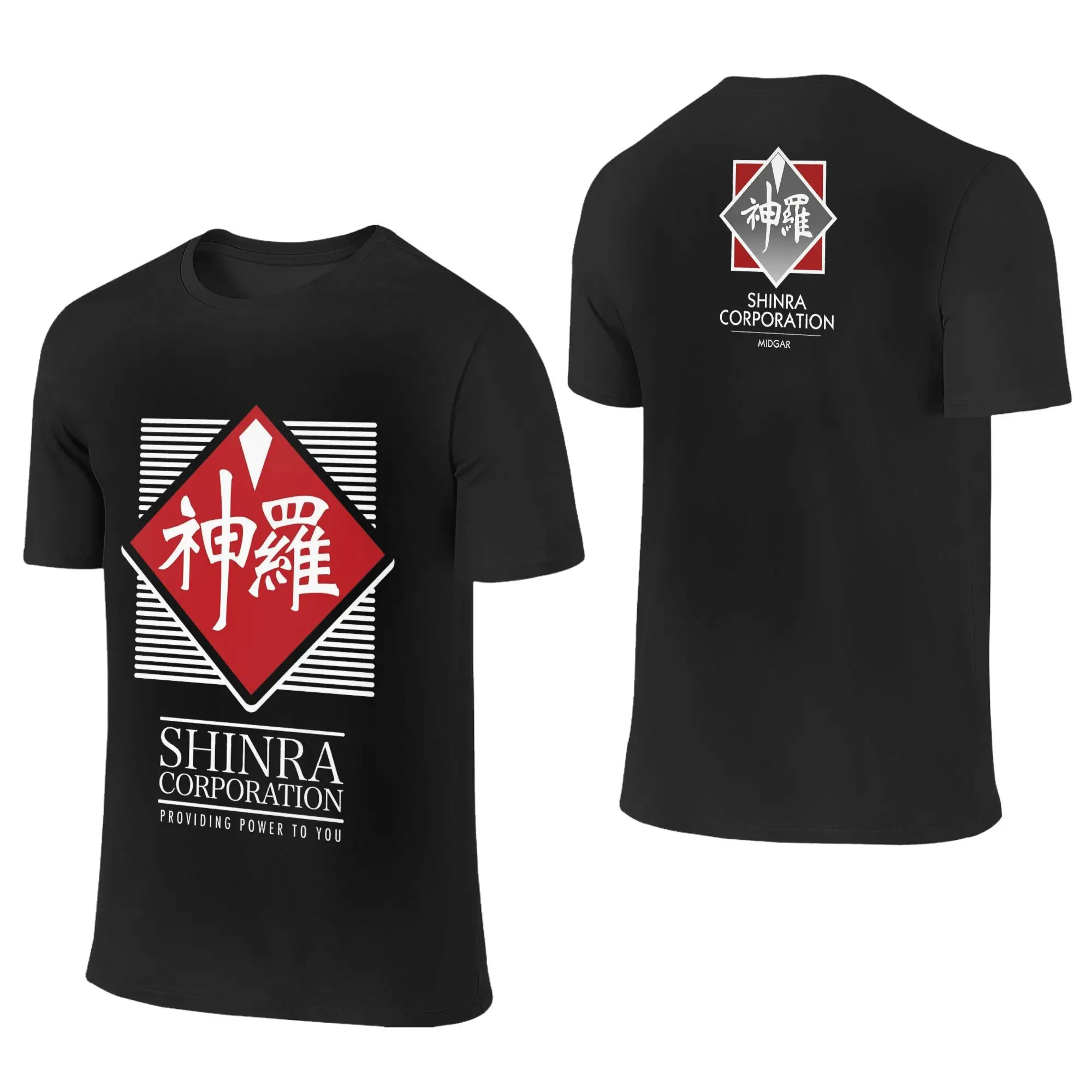 فاينل فانتسي السابع شينرا كورب تي شيرت رجل مضحك القطن الخالص تي شيرت الصيف Crewneck موضة تيز ملابس كبيرة الحجم