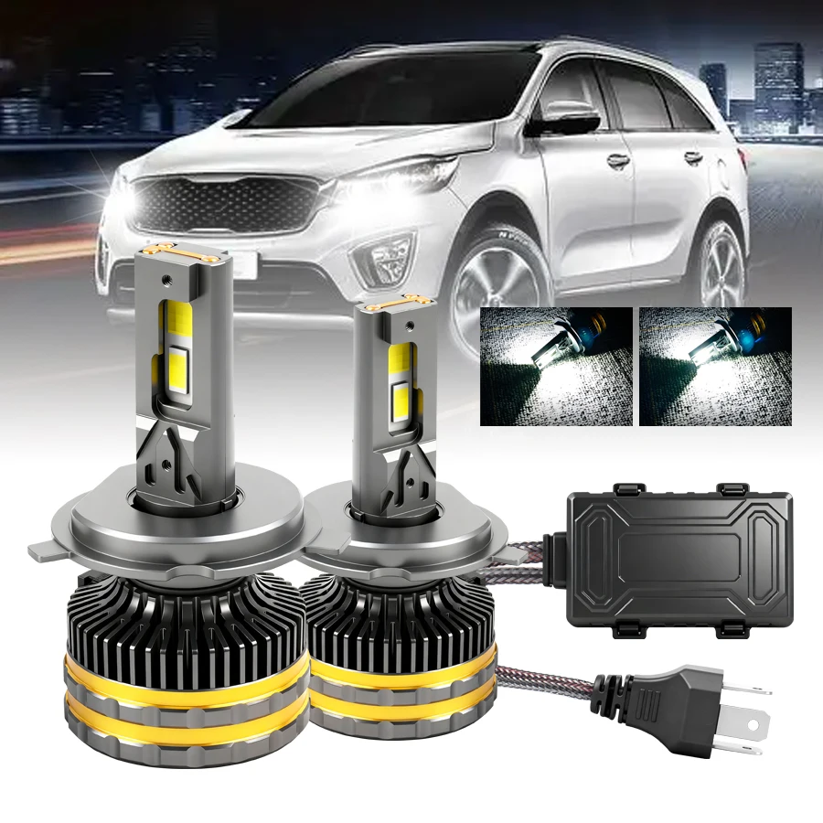 

1 Pair 100W H4 H7 Led Headlight Bulb High Power Canbus Turbo Led Lights for Car H1 H3 H8 H11 H13 HB3 HB4 9005 9006 9012 9007