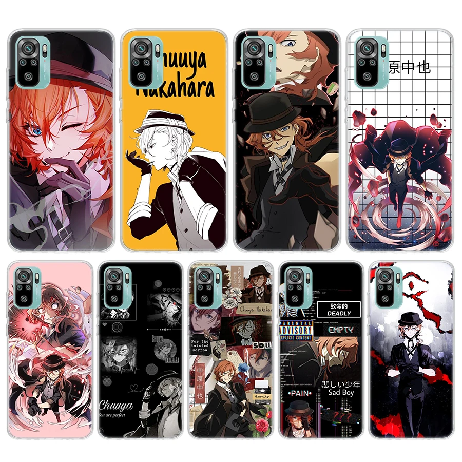 Bungo Stray Dogs Nakahara Chuuya Soft Phone Case For Xiaomi Redmi 10 10A 10C 9 9A 9C 9T 12 12C 8 8A 7 7A 6 6A S2 K20 K40 Pro 10X