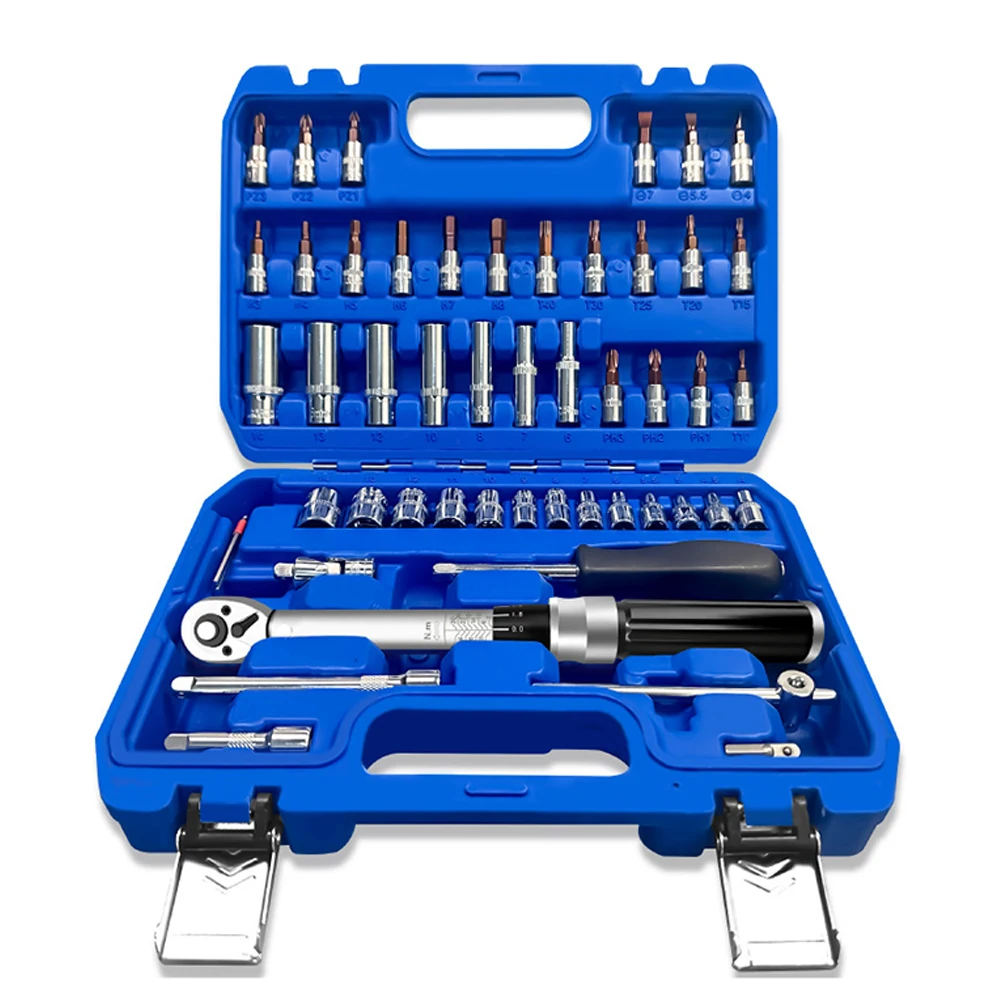 

1/4 2-30N.m Accurate Dual Scale Torque Wrench Set Multifunction Ratchet Repair Tool Box Kit Quick Release Torque Wrenches